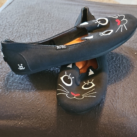 BOBS from Skechers Black Cat Flats - Picture 3 of 5